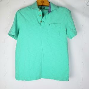 IZOD Green Polo Shirt Short Sleeve Medium